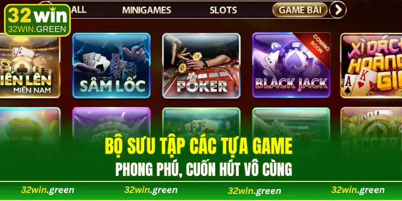 Bộ sưu tập các tựa game phong phú, cuốn hút vô cùng