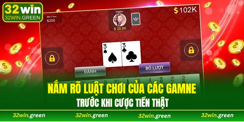 Nắm rõ luật chơi của các trò trước khi cược tiền thật