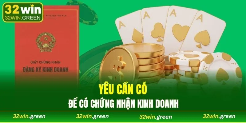 Yêu cầu có để có chứng nhận kinh doanh