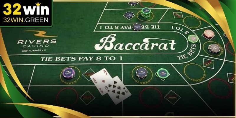 Thao tác di chuyển chip cược vào các cửa Baccarat 32Win phổ biến